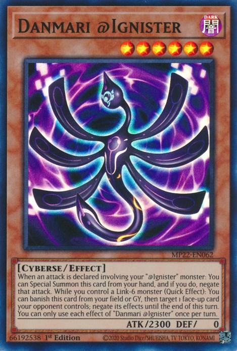 1st Edition, 2022 Tin of the Pharaoh's Gods, Cyberse, Dark, Effect Monster, Super Rare Danmari @Ignister [MP22-EN062] Super Rare - Trading Card World