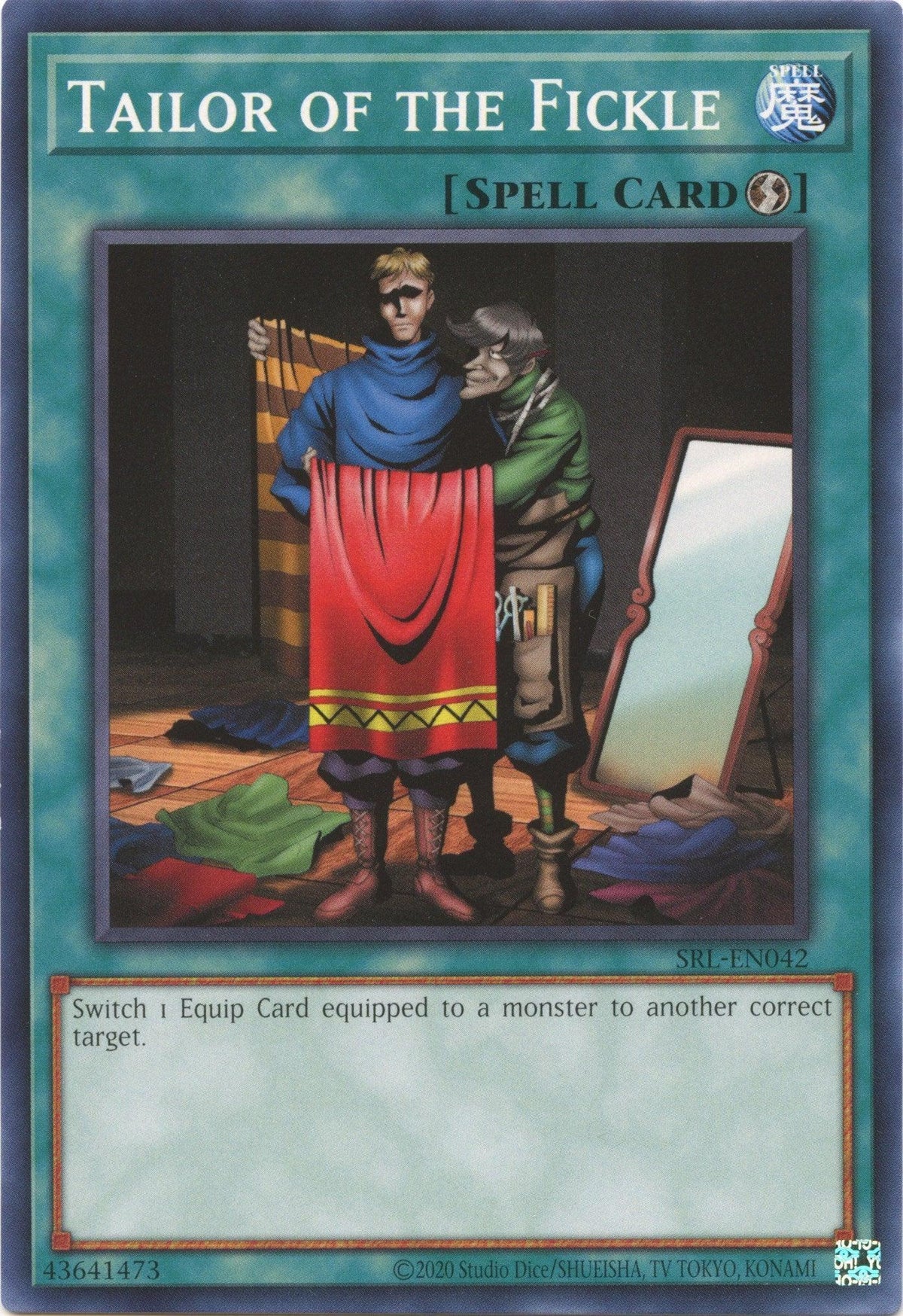 Common, Normal Spell, Spell, Spell Ruler (25th Anniversary Edition), Unlimited Tailor of the Fickle (25th Anniversary) [SRL-EN042] Common - Trading Card World
