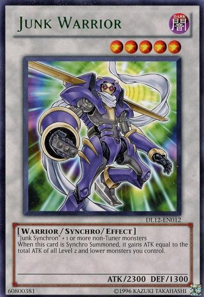 Dark, Duelist League Promo, Rare, Synchro/Effect Monster, Unlimited, Warrior Junk Warrior (Green) [DL12-EN012] Rare - Trading Card World
