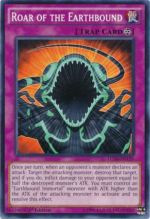 1st Edition, Common, Continuous Trap, Legendary Collection 5D's, Trap Roar of the Earthbound [LC5D-EN159] Common - Trading Card World