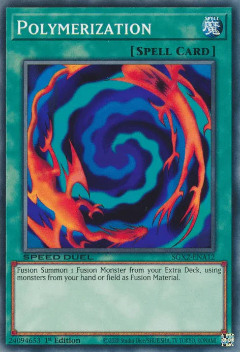 1st Edition, Common, Normal Spell, Speed Duel GX: Midterm Paradox, Spell Polymerization [SGX2-ENA12] Common - Trading Card World