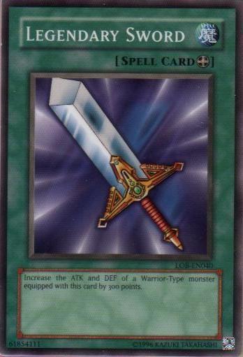 Common, Equip Spell, Spell, The Legend of Blue Eyes White Dragon, Unlimited Legendary Sword [LOB-EN040] Common - Trading Card World