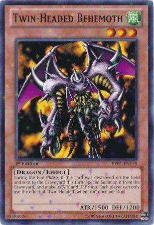 1st Edition, Battle Pack: Epic Dawn, Dragon, Effect Monster, Starfoil Rare, Unlimited, Wind Twin-Headed Behemoth [BP01-EN179] Starfoil Rare - Trading Card World