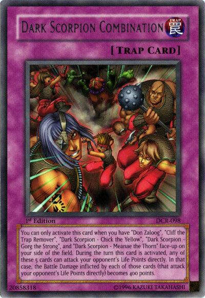 1st Edition, Dark Crisis, Normal Trap, Rare, Trap, Unlimited Dark Scorpion Combination [DCR-098] Rare - Trading Card World