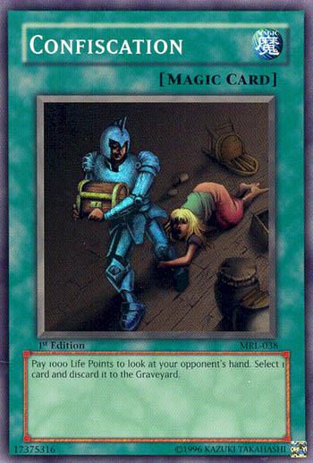 1st Edition, Magic Ruler, Normal Spell, Spell, Super Rare, Unlimited Confiscation [MRL-038] Super Rare - Trading Card World