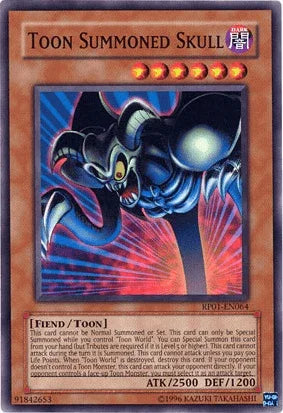 Common, Dark, Fiend, Retro Pack 1, Toon Monster, Unlimited Toon Summoned Skull [RP01-EN064] Common - Trading Card World