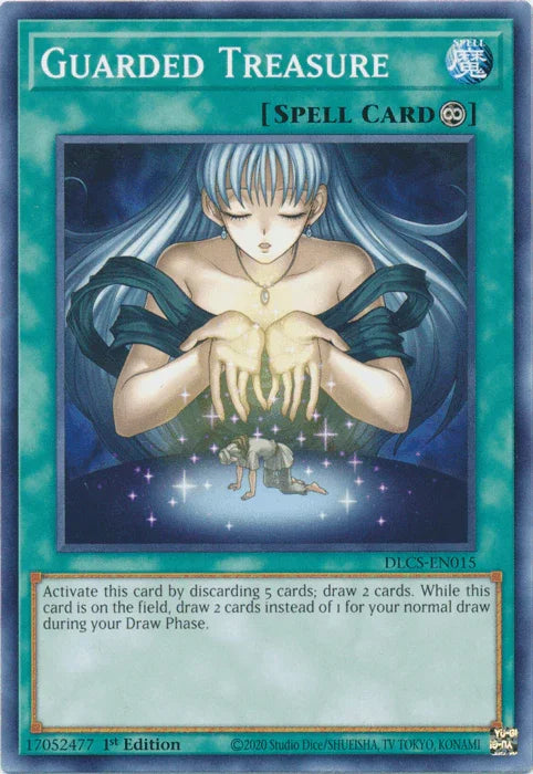 1st Edition, Common, Continuous Spell, Dragons of Legend: The Complete Series, Spell Guarded Treasure [DLCS-EN015] Common - Trading Card World
