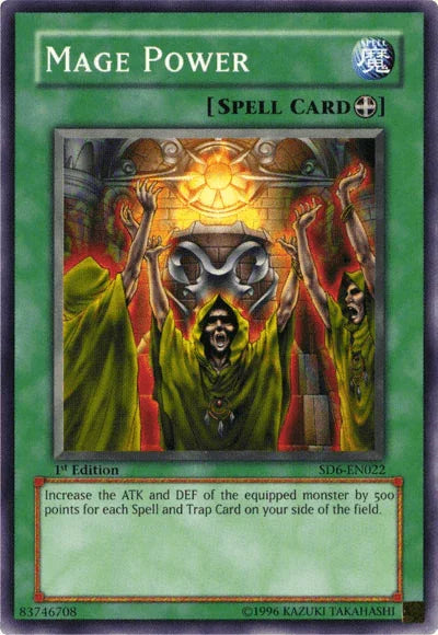 1st Edition, Common, Equip Spell, Spell, Structure Deck: Spellcaster's Judgment, Unlimited Mage Power [SD6-EN022] Common - Trading Card World
