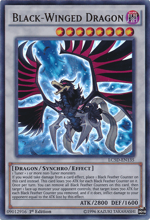 1st Edition, Dark, Dragon, Legendary Collection 5D's, Synchro/Effect Monster, Ultra Rare Black-Winged Dragon [LC5D-EN135] Ultra Rare - Trading Card World