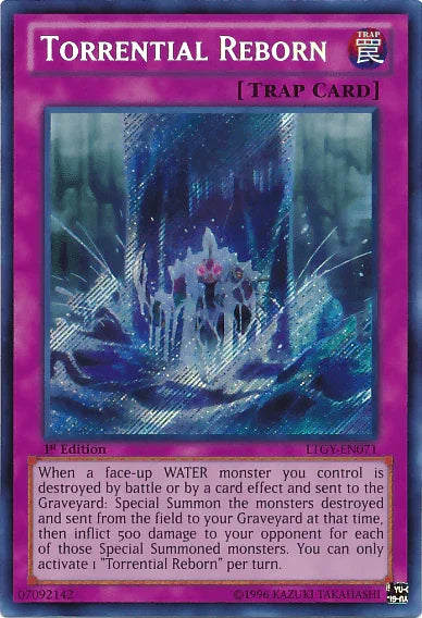 1st Edition, Lord of the Tachyon Galaxy, Normal Trap, Secret Rare, Trap, Unlimited Torrential Reborn [LTGY-EN071] Secret Rare - Trading Card World