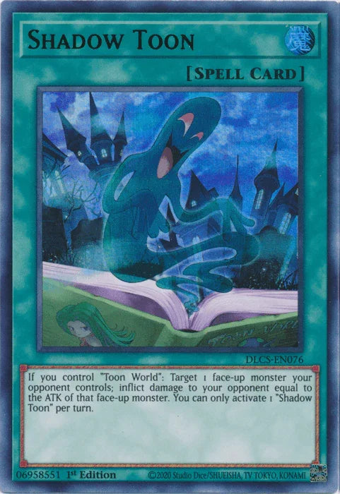 1st Edition, Dragons of Legend: The Complete Series, Normal Spell, Spell, Ultra Rare Shadow Toon (Green) [DLCS-EN076] Ultra Rare - Trading Card World