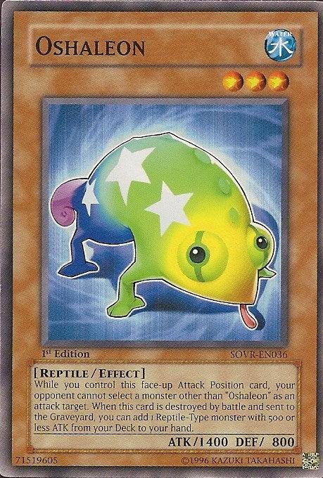 1st Edition, Common, Effect Monster, Reptile, Stardust Overdrive, Unlimited, Water Oshaleon [SOVR-EN036] Common - Trading Card World