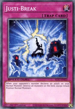 1st Edition, Common, Normal Trap, Speed Duel GX: Duel Academy Box, Trap Justi-Break [SGX1-ENI22] Common - Trading Card World