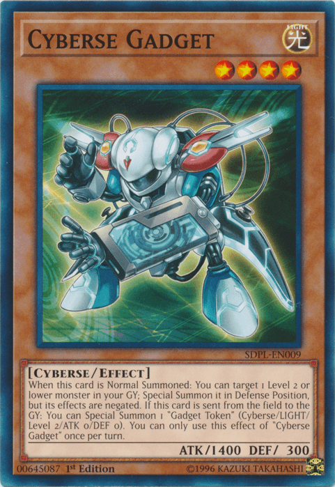 1st Edition, Common, Cyberse, Effect Monster, Light, Structure Deck: Powercode Link Cyberse Gadget [SDPL-EN009] Common - Trading Card World