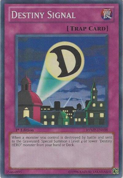 1st Edition, Normal Trap, Ra Yellow Mega Pack, Super Rare, Trap, Unlimited Destiny Signal [RYMP-EN038] Super Rare - Trading Card World