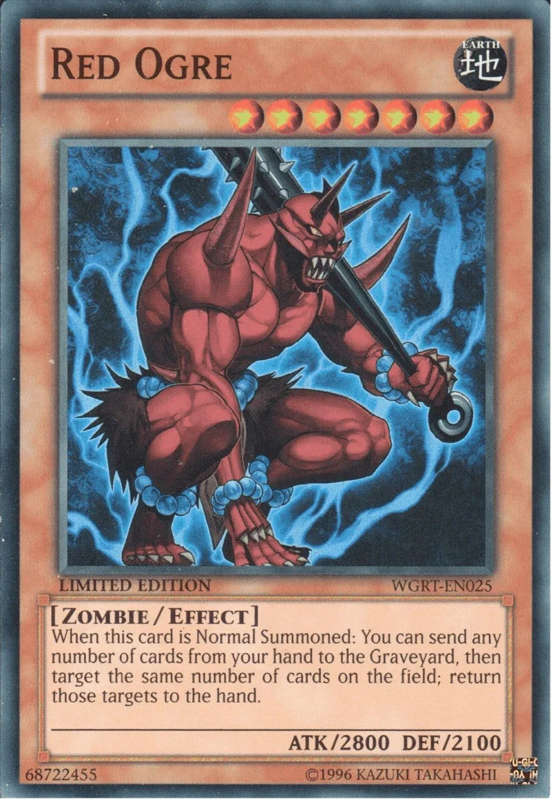 Battle Pack 2: War of the Giants Reinforcements, Earth, Effect Monster, Limited, Super Rare Red Ogre [WGRT-EN025] Super Rare - Trading Card World