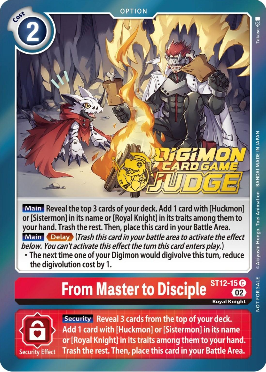 Option, Promo, Red, ST12-15, Starter Deck: Jesmon Promos From Master to Disciple [ST12-15] (Judge Pack 3) [Starter Deck: Jesmon Promos] - Trading Card World
