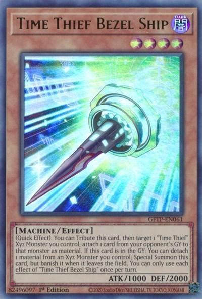 1st Edition, Dark, Effect Monster, Ghosts from the Past, Machine, Ultra Rare Time Thief Bezel Ship [GFTP-EN061] Ultra Rare - Trading Card World