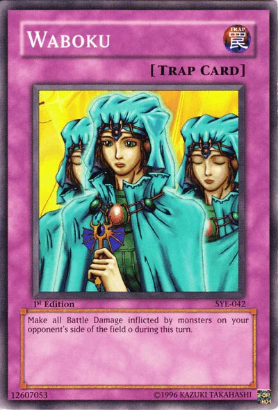 1st Edition, Common, Normal Trap, Starter Deck: Yugi Evolution, Trap, Unlimited Waboku [SYE-042] Common - Trading Card World