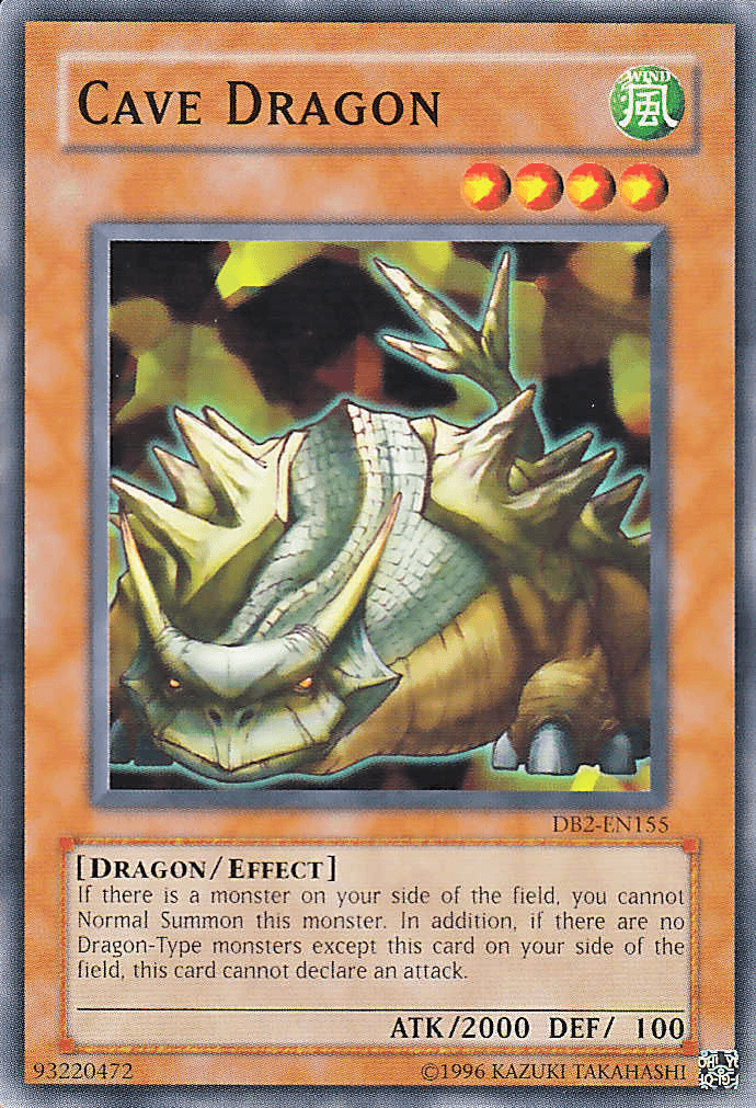 Common, Dark Beginning 2, Dragon, Effect Monster, Unlimited, Wind Cave Dragon [DB2-EN155] Common - Trading Card World