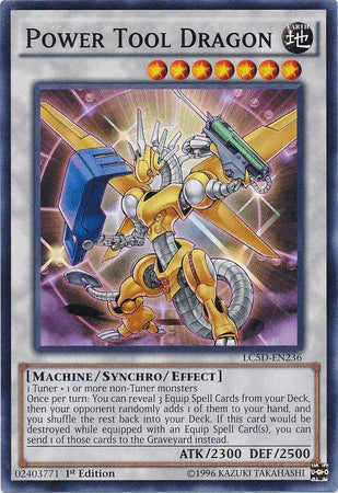 1st Edition, Common, Legendary Collection 5D's, Machine, Synchro/Effect Monster, Wind Power Tool Dragon [LC5D-EN236] Common - Trading Card World