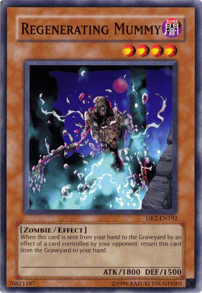 Common, Dark, Dark Revelation Volume 2, Effect Monster, Unlimited, Zombie Regenerating Mummy [DR2-EN192] Common - Trading Card World
