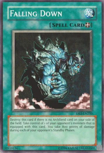 Common, Dark Revelation Volume 1, Equip Spell, Spell, Unlimited Falling Down [DR1-EN250] Common - Trading Card World