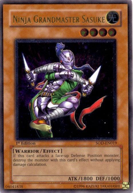 1st Edition, Earth, Effect Monster, Soul of the Duelist, Ultimate Rare, Unlimited, Warrior Ninja Grandmaster Sasuke [SOD-EN019] Ultimate Rare - Trading Card World