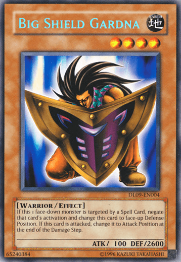 Duelist League Promo, Earth, Effect Monster, Rare, Unlimited, Warrior Big Shield Gardna (Blue) [DL09-EN004] Rare - Trading Card World