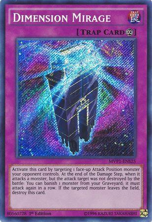 1st Edition, Continuous Trap, Secret Rare, The Dark Side of Dimensions Movie Pack: Secret Edition, Trap Dimension Mirage [MVP1-ENS25] Secret Rare - Trading Card World