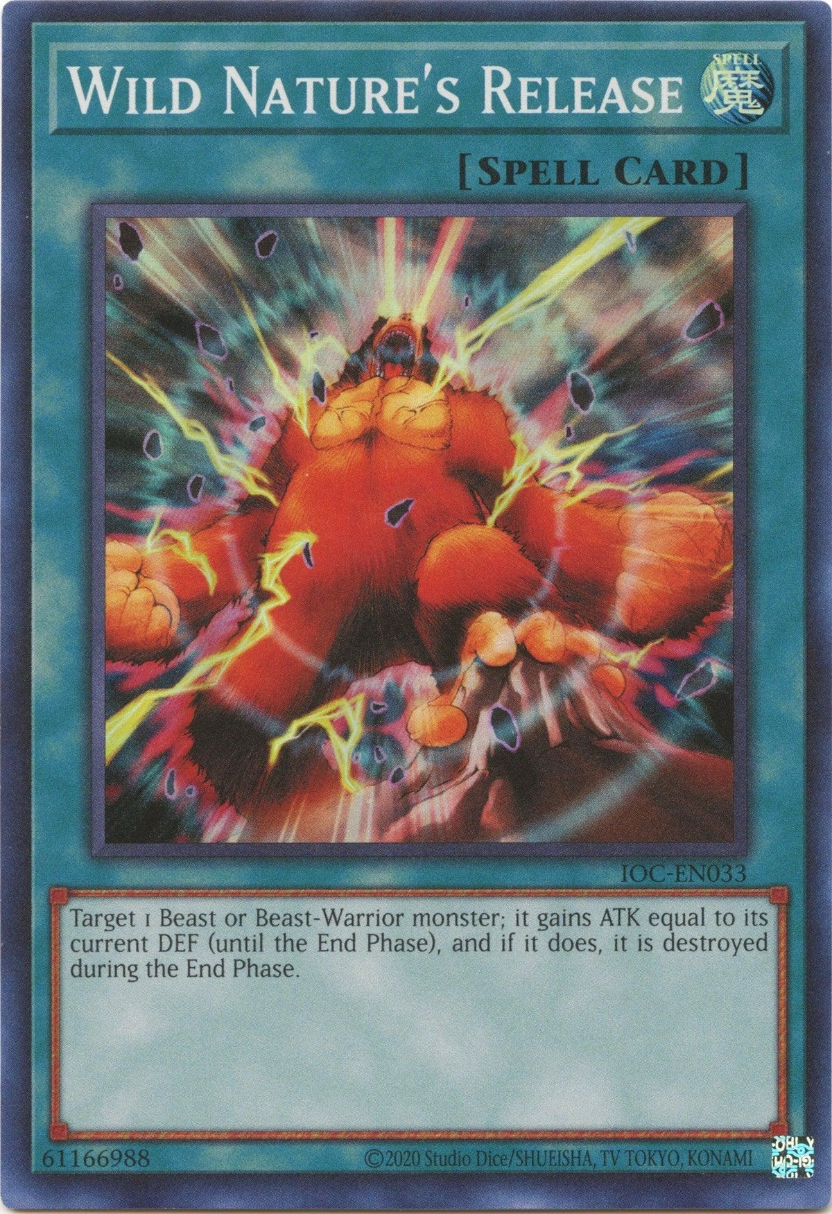 Invasion of Chaos (25th Anniversary Edition), Normal Spell, Spell, Super Rare, Unlimited Wild Nature's Release (25th Anniversary) [IOC-EN033] Super Rare - Trading Card World