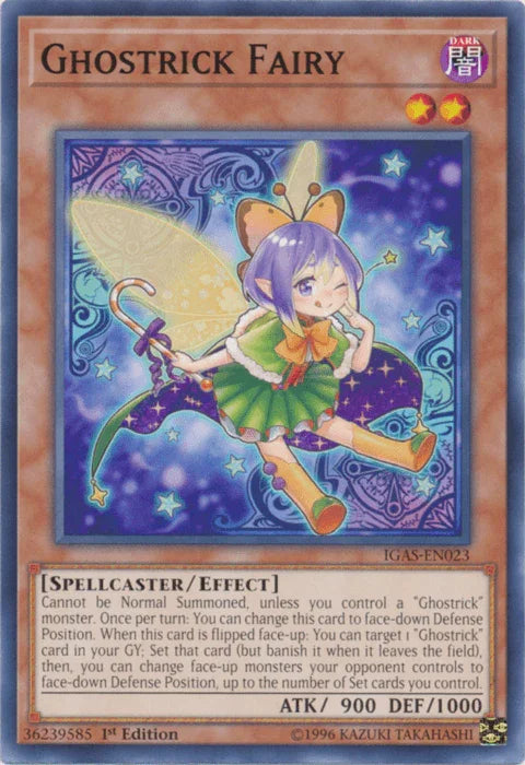 1st Edition, Common, Dark, Effect Monster, Ignition Assault, Spellcaster, Unlimited Ghostrick Fairy [IGAS-EN023] Common - Trading Card World
