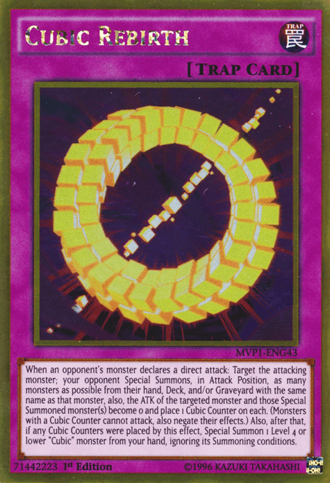 1st Edition, Gold Rare, Normal Trap, The Dark Side of Dimensions Movie Pack: Gold Edition, Trap, Unlimited Cubic Rebirth [MVP1-ENG43] Gold Rare - Trading Card World