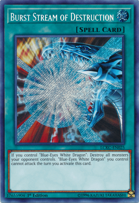 1st Edition, Legendary Collection Kaiba, Normal Spell, Secret Rare, Spell, Unlimited Burst Stream of Destruction [LCKC-EN025] Secret Rare - Trading Card World