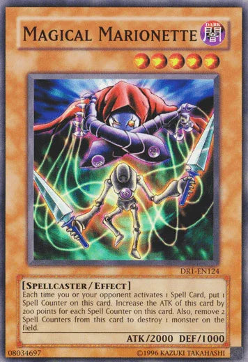 Common, Dark, Dark Revelation Volume 1, Effect Monster, Spellcaster, Unlimited Magical Marionette [DR1-EN124] Common - Trading Card World