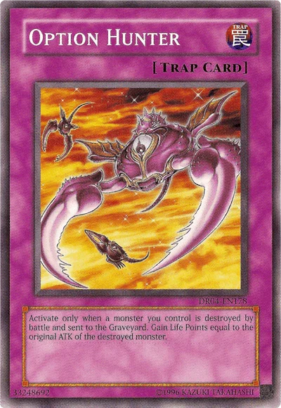 Common, Dark Revelation Volume 4, Normal Trap, Trap, Unlimited Option Hunter [DR04-EN178] Common - Trading Card World