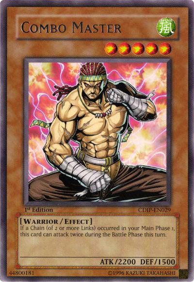1st Edition, Cyberdark Impact, Effect Monster, Rare, Unlimited, Warrior, Wind Combo Master [CDIP-EN029] Rare - Trading Card World