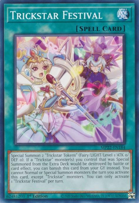 1st Edition, 2022 Tin of the Pharaoh's Gods, Common, Normal Spell, Spell Trickstar Festival [MP22-EN184] Common - Trading Card World
