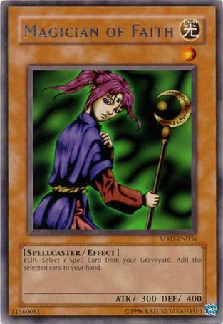 Effect Monster, Light, Metal Raiders, Rare, Spellcaster, Unlimited Magician of Faith [MRD-EN036] Rare - Trading Card World