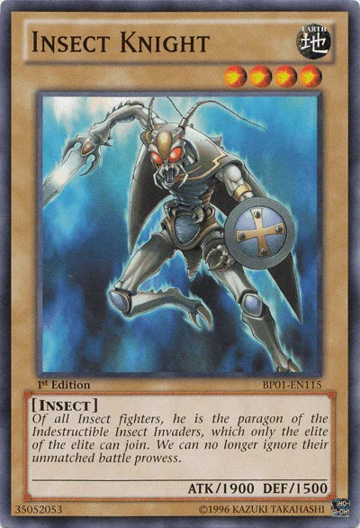1st Edition, Battle Pack: Epic Dawn, Common, Earth, Insect, Normal Monster, Unlimited Insect Knight [BP01-EN115] Common - Trading Card World