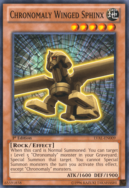 1st Edition, Common, Earth, Effect Monster, Legacy of the Valiant, Rock, Unlimited Chronomaly Winged Sphinx [LVAL-EN009] Common - Trading Card World