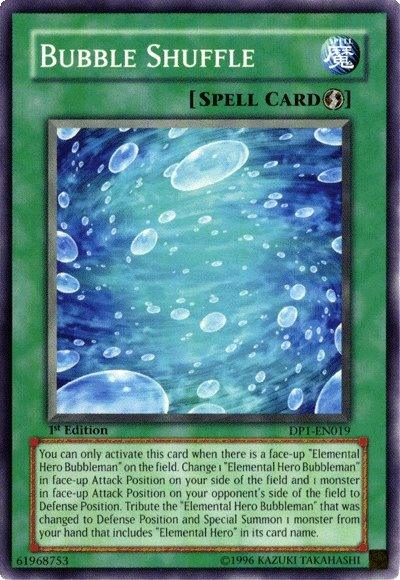 1st Edition, Common, Duelist Pack 1: Jaden Yuki, Quick Play Spell, Spell, Unlimited Bubble Shuffle [DP1-EN019] Common - Trading Card World