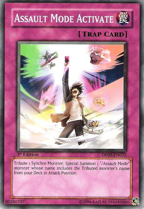 1st Edition, Common, Duelist Pack 9: Yusei 2, Normal Trap, Trap, Unlimited Assault Mode Activate [DP09-EN022] Common - Trading Card World