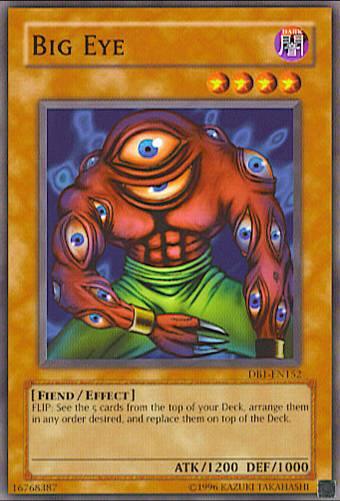 Common, Dark, Dark Beginning 1, Effect Monster, Fiend, Unlimited Big Eye [DB1-EN152] Common - Trading Card World