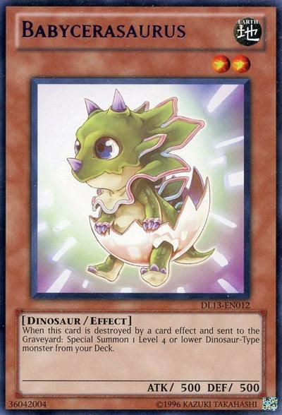 Dinosaur, Duelist League Promo, Earth, Effect Monster, Rare, Unlimited Babycerasaurus (Purple) [DL13-EN012] Rare - Trading Card World