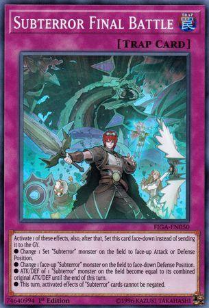 1st Edition, Fists of the Gadgets, Normal Trap, Super Rare, Trap Subterror Final Battle [FIGA-EN050] Super Rare - Trading Card World