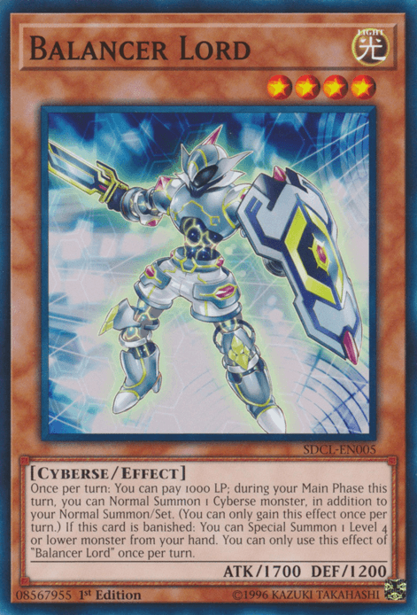 1st Edition, Common, Cyberse, Effect Monster, Light, Structure Deck: Cyberse Link Balancer Lord [SDCL-EN005] Common - Trading Card World