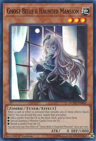 1st Edition, Duel Devastator, Earth, Tuner/Effect Monster, Ultra Rare, Zombie Ghost Belle & Haunted Mansion [DUDE-EN004] Ultra Rare - Trading Card World
