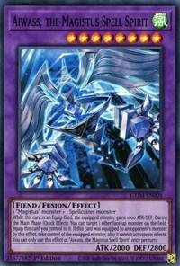 1st Edition, Fiend, Fusion/Effect Monster, Genesis Impact, Super Rare, Wind Aiwass, the Magistus Spell Spirit [GEIM-EN005] Super Rare - Trading Card World
