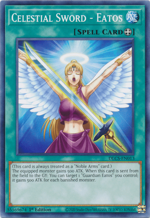 1st Edition, Common, Dragons of Legend: The Complete Series, Equip Spell, Spell Celestial Sword - Eatos [DLCS-EN013] Common - Trading Card World
